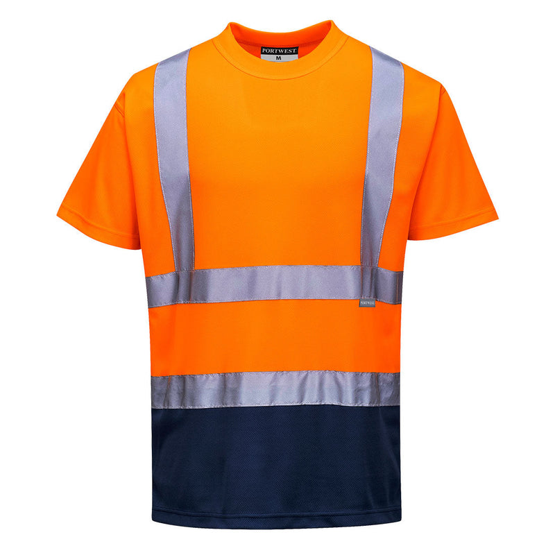 Laden Sie das Bild in Galerie -Viewer, Warnschutz Kontrast T-Shirt kurzarm - S378