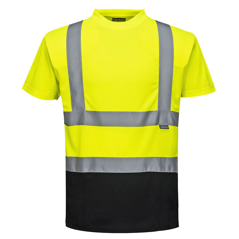 Laden Sie das Bild in Galerie -Viewer, Warnschutz Kontrast T-Shirt kurzarm - S378