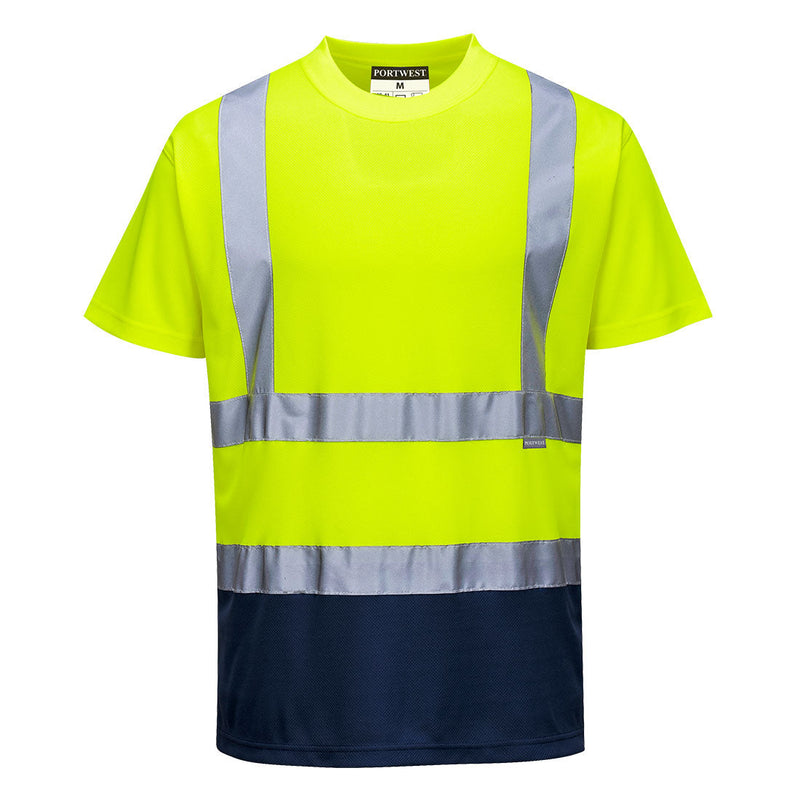 Laden Sie das Bild in Galerie -Viewer, Warnschutz Kontrast T-Shirt kurzarm - S378