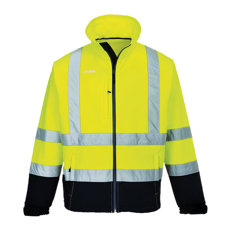 Laden Sie das Bild in Galerie -Viewer, Warnschutz Kontrast Softshell-Jacke (3L) - S425