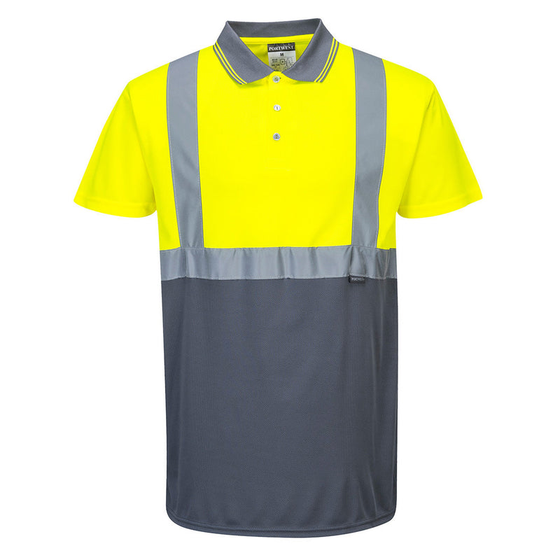 Laden Sie das Bild in Galerie -Viewer, Warnschutz Kontrast Poloshirt kurzarm - S479