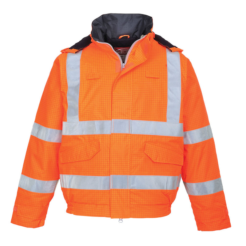 Laden Sie das Bild in Galerie -Viewer, Bizflame Rain Warnschutz Multinorm Pilotjacke antistatisch - S773