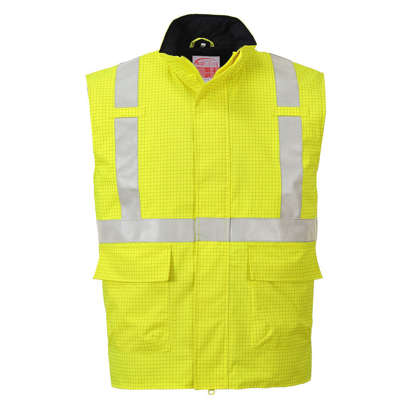Laden Sie das Bild in Galerie -Viewer, Bizflame Rain Warnschutz Multinorm Winterweste antistatisch - S776