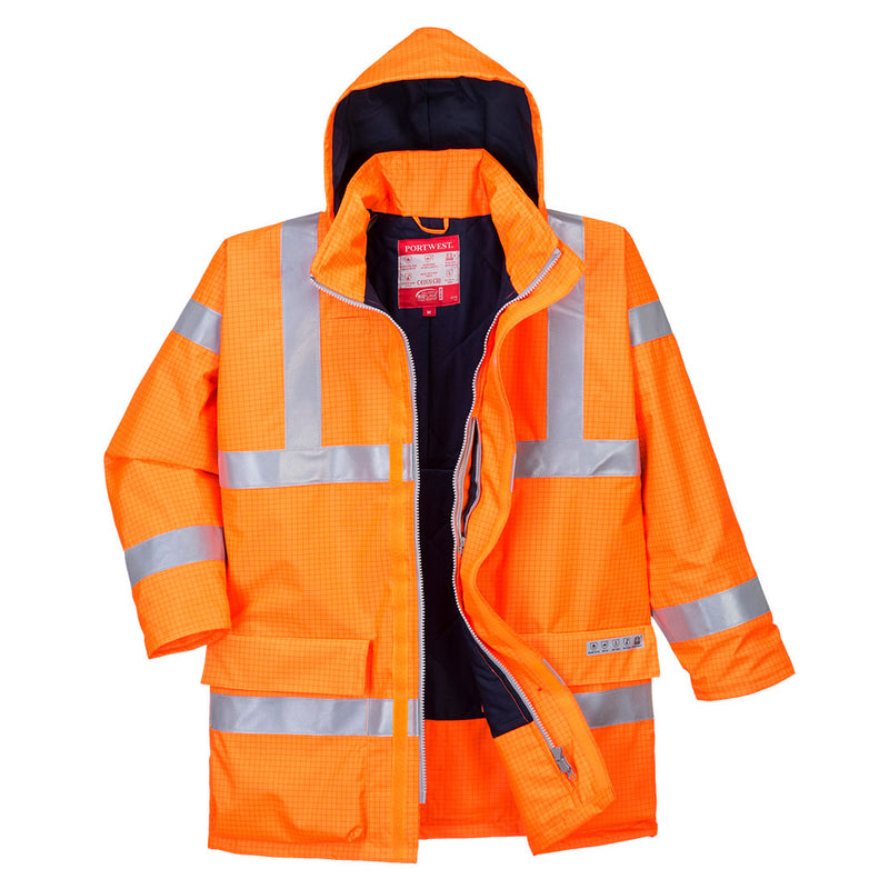 Laden Sie das Bild in Galerie -Viewer, Bizflame Rain Warnschutz Multinorm Jacke antistatisch - S778