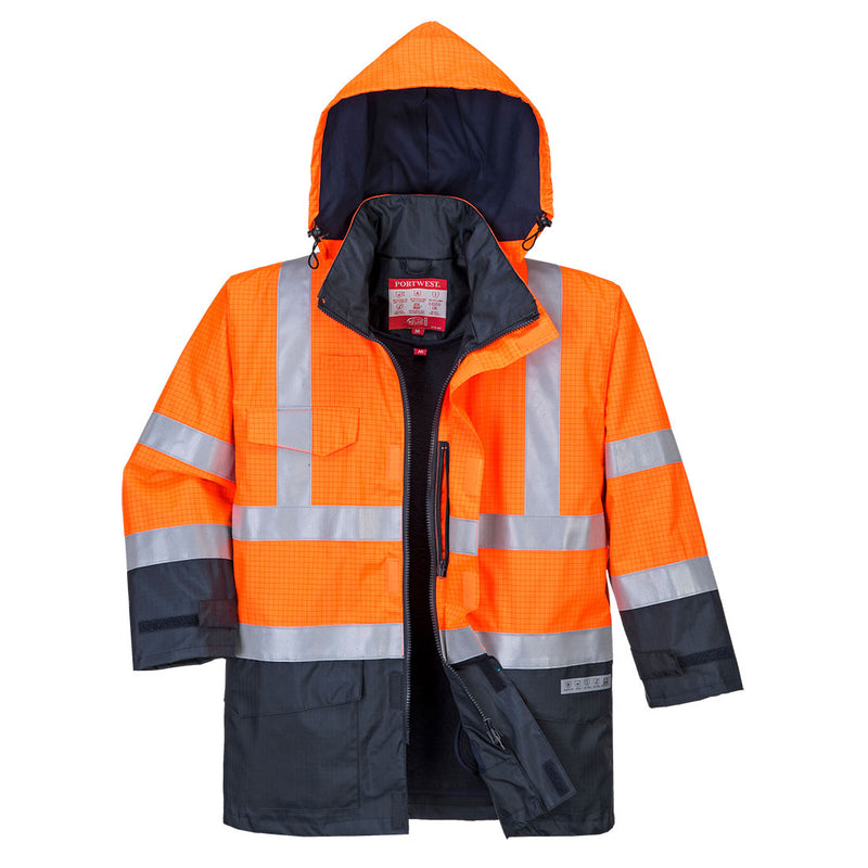 Laden Sie das Bild in Galerie -Viewer, Bizflame Rain Warnschutz Multinorm Jacke - S779