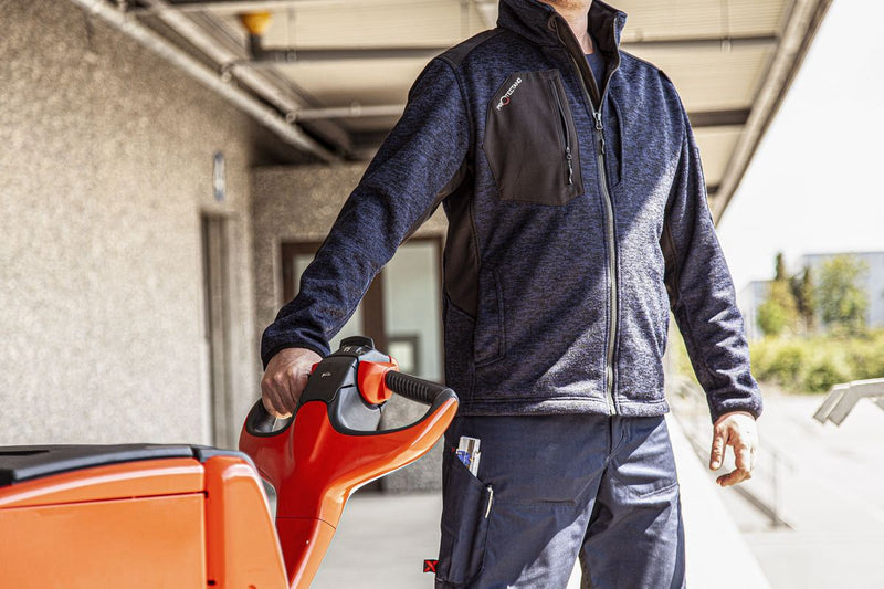 Laden Sie das Bild in Galerie -Viewer, Strick-Fleecejacke - VGCA40