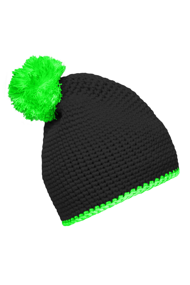Laden Sie das Bild in Galerie -Viewer, Pompon Hat with Contrast Stripe