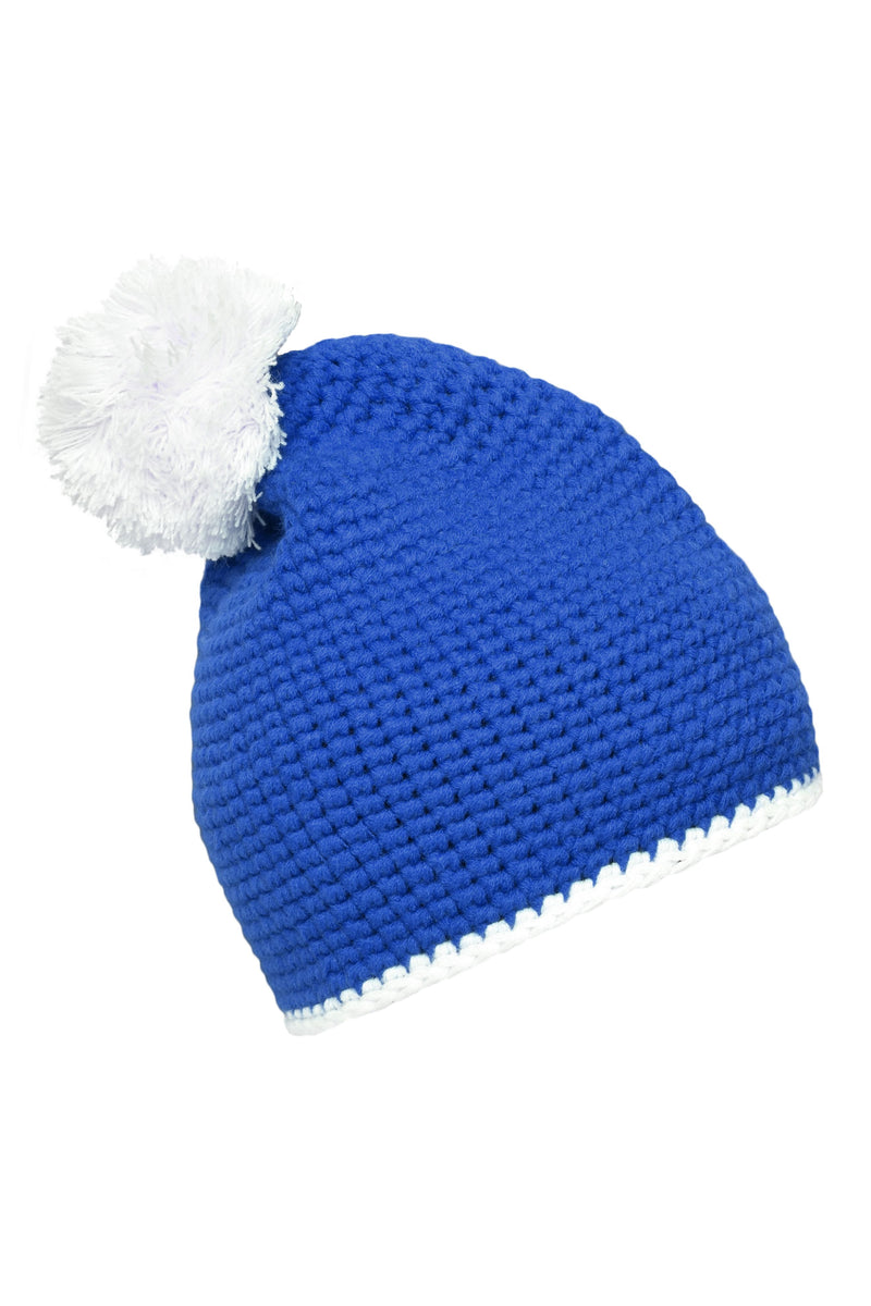 Laden Sie das Bild in Galerie -Viewer, Pompon Hat with Contrast Stripe