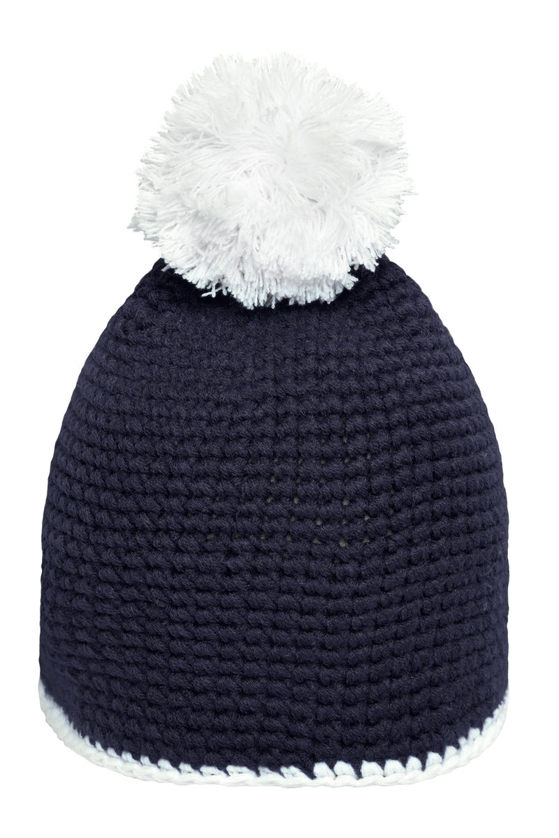 Laden Sie das Bild in Galerie -Viewer, Pompon Hat with Contrast Stripe