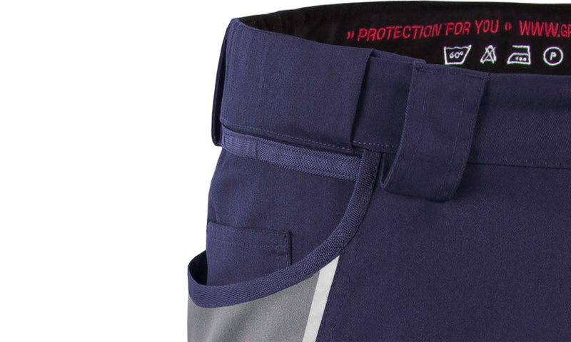 Laden Sie das Bild in Galerie -Viewer, Shorts IRON Men - Marine/Grau