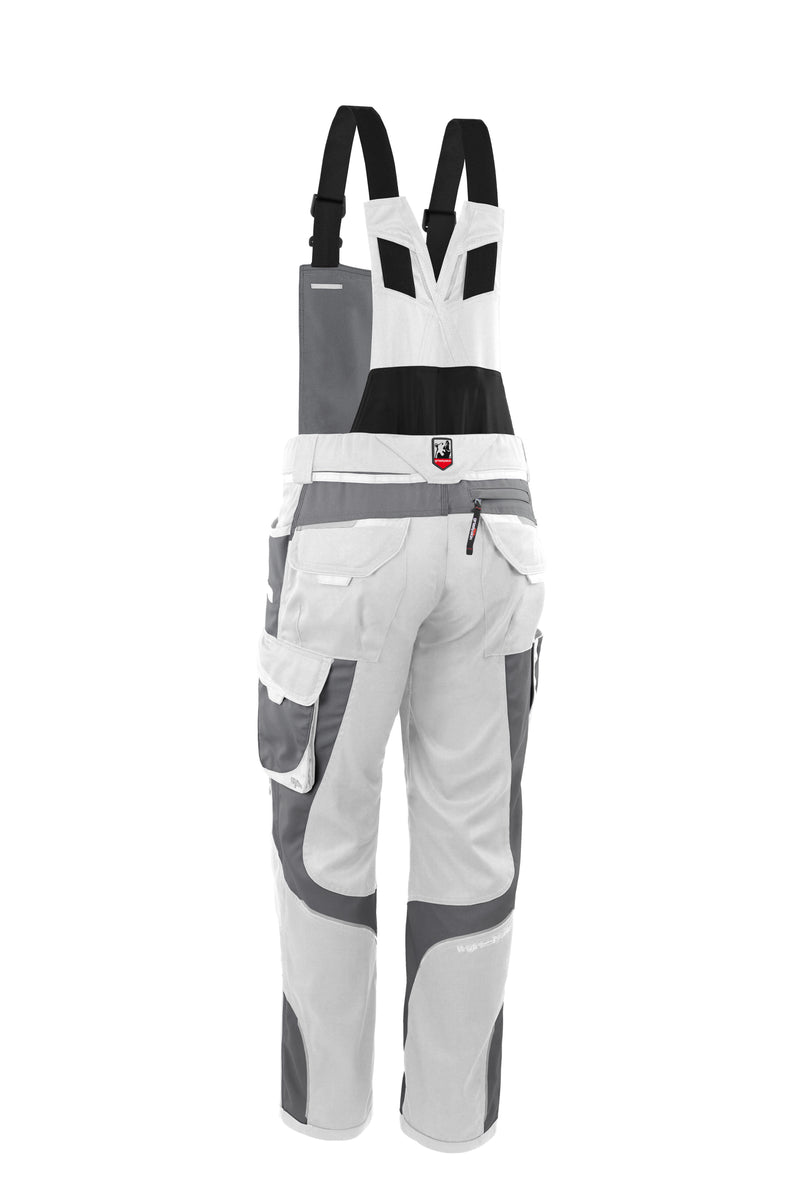 Laden Sie das Bild in Galerie -Viewer, Latzhose IRON Men - Grau/Weiß