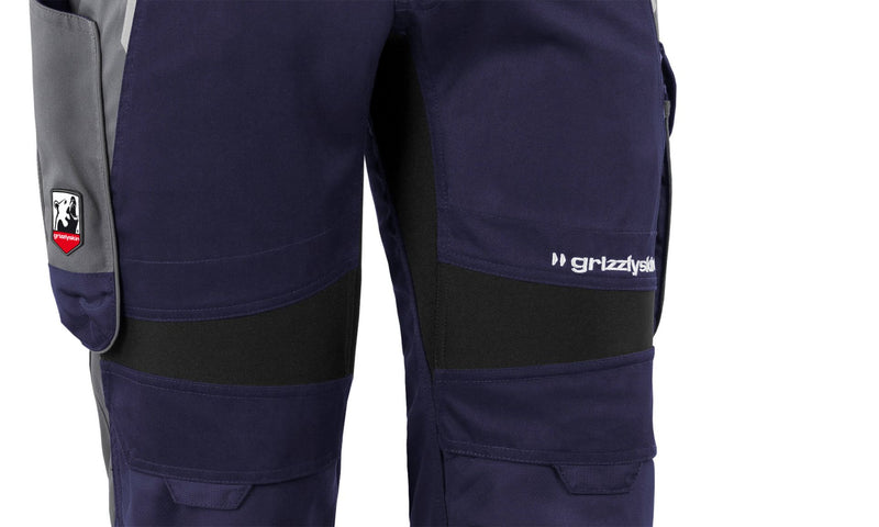 Laden Sie das Bild in Galerie -Viewer, Latzhose IRON Men - Marine/Grau