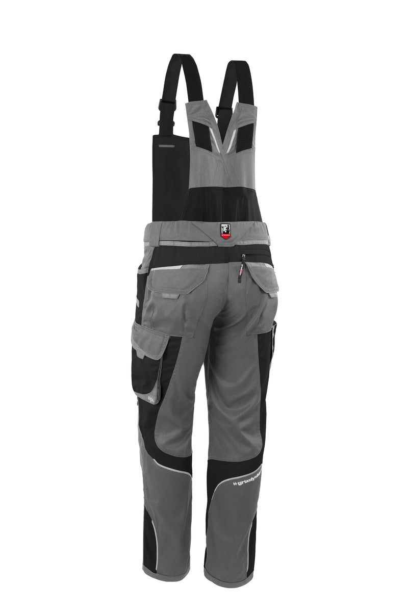 Laden Sie das Bild in Galerie -Viewer, Latzhose IRON Men - Grau/Schwarz