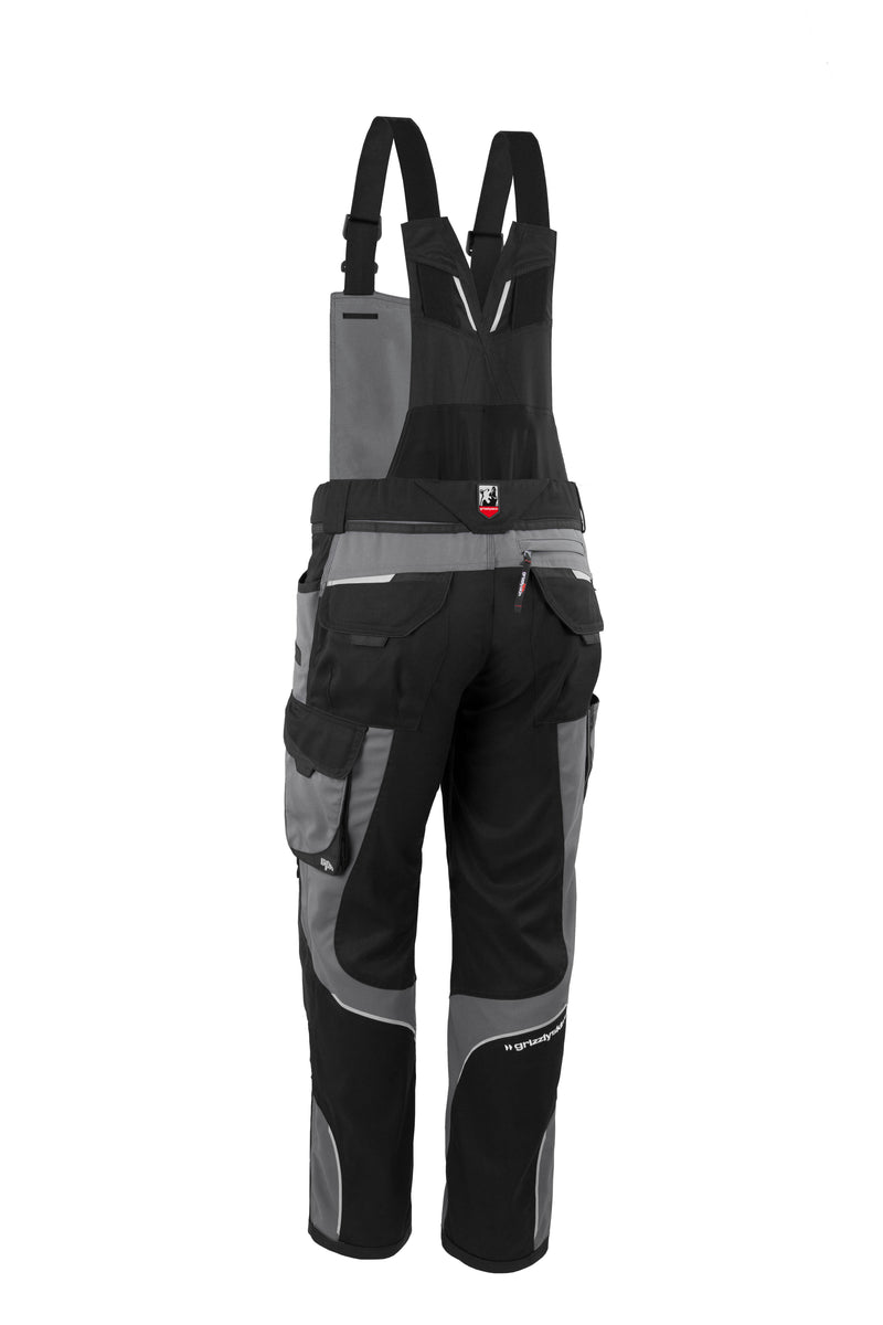 Laden Sie das Bild in Galerie -Viewer, Latzhose IRON Men - Schwarz/Grau