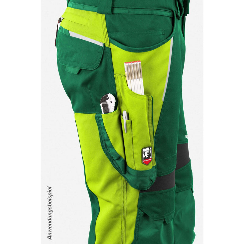 Laden Sie das Bild in Galerie -Viewer, Latzhose IRON Men - Gelb/Grün