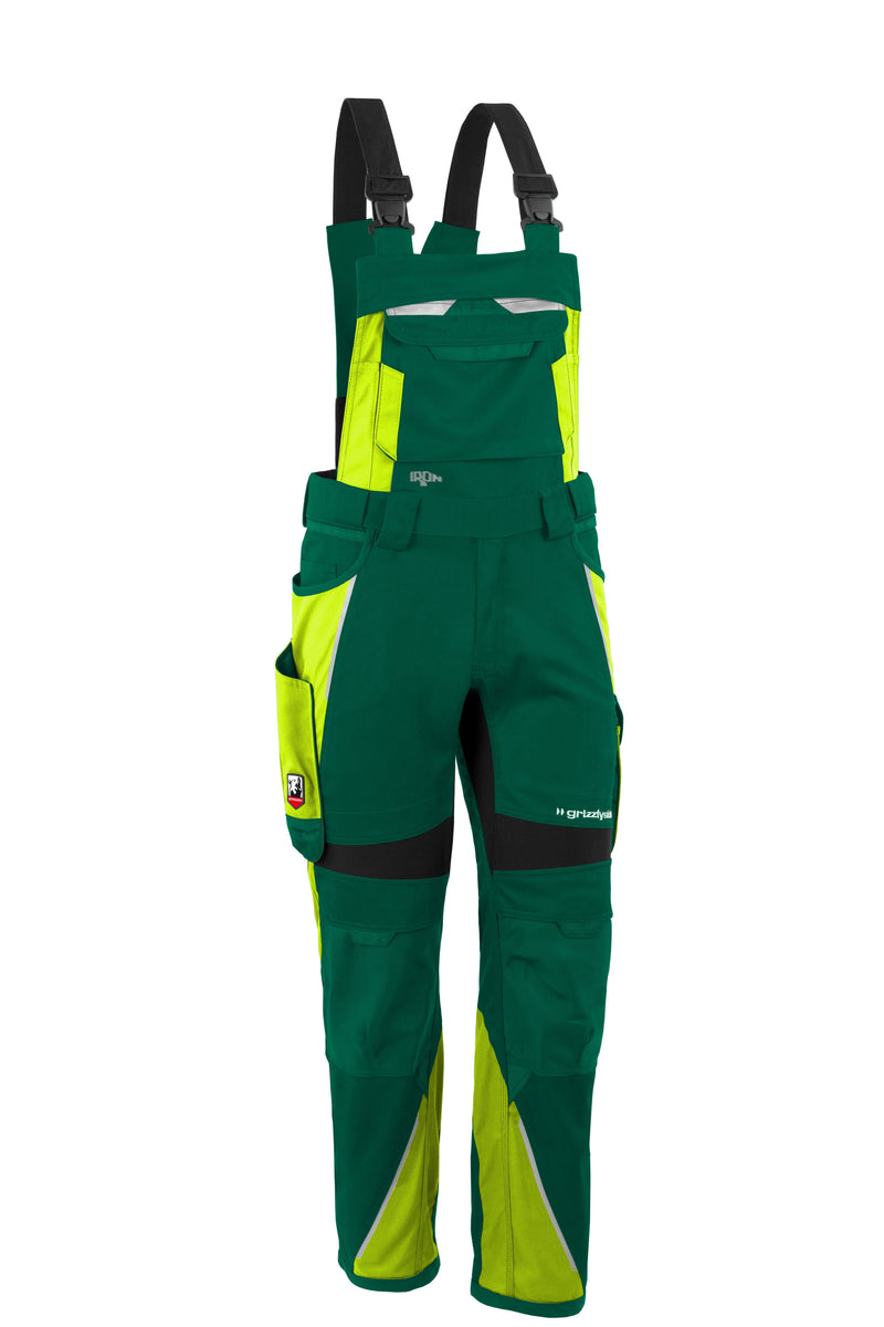 Laden Sie das Bild in Galerie -Viewer, Latzhose IRON Men - Gelb/Grün