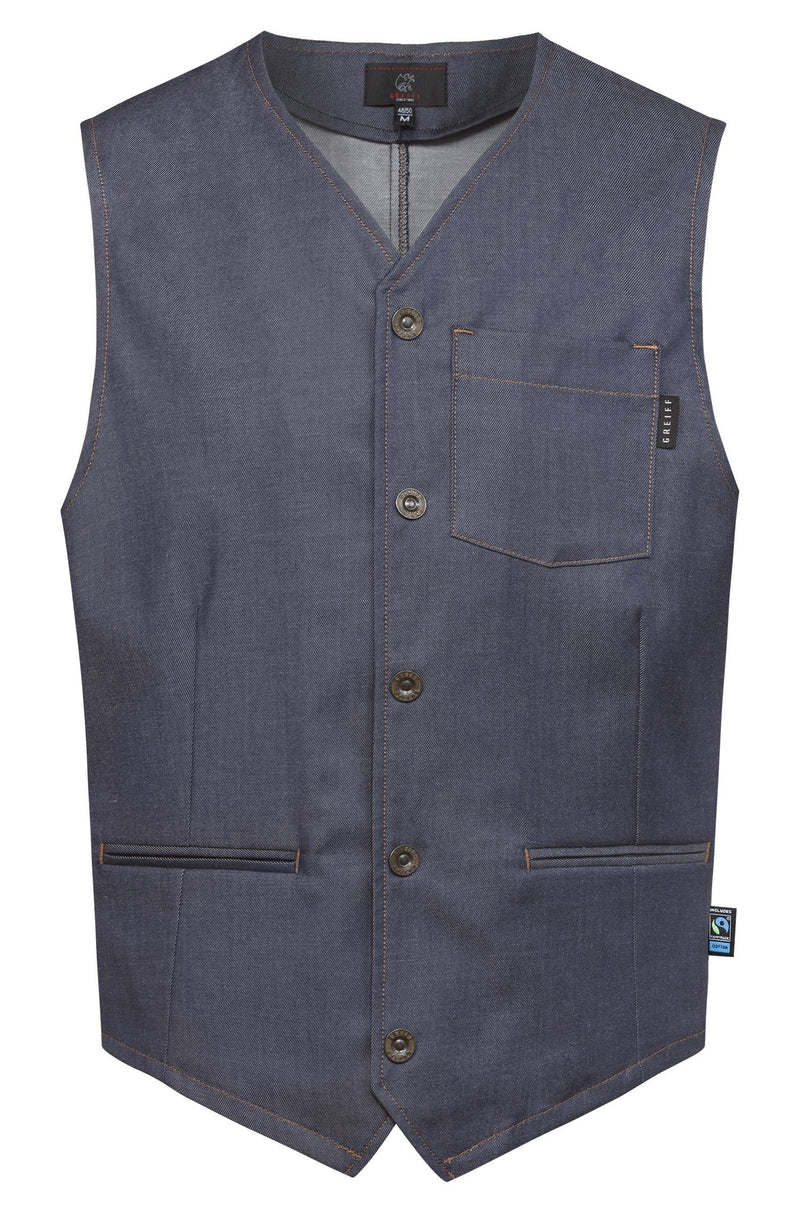 Laden Sie das Bild in Galerie -Viewer, Herren-Weste denimopt. RF - 1619