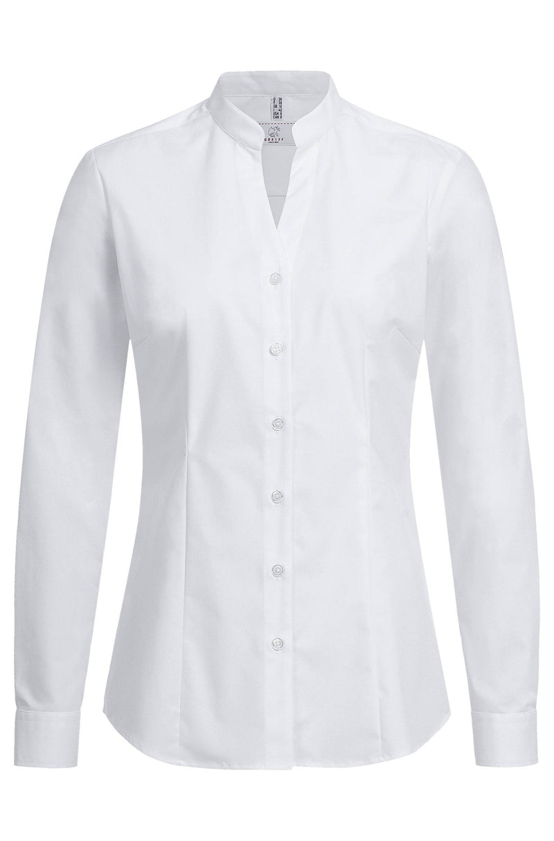 Laden Sie das Bild in Galerie -Viewer, D-Stehkragenbluse 1/1 RF - 6572