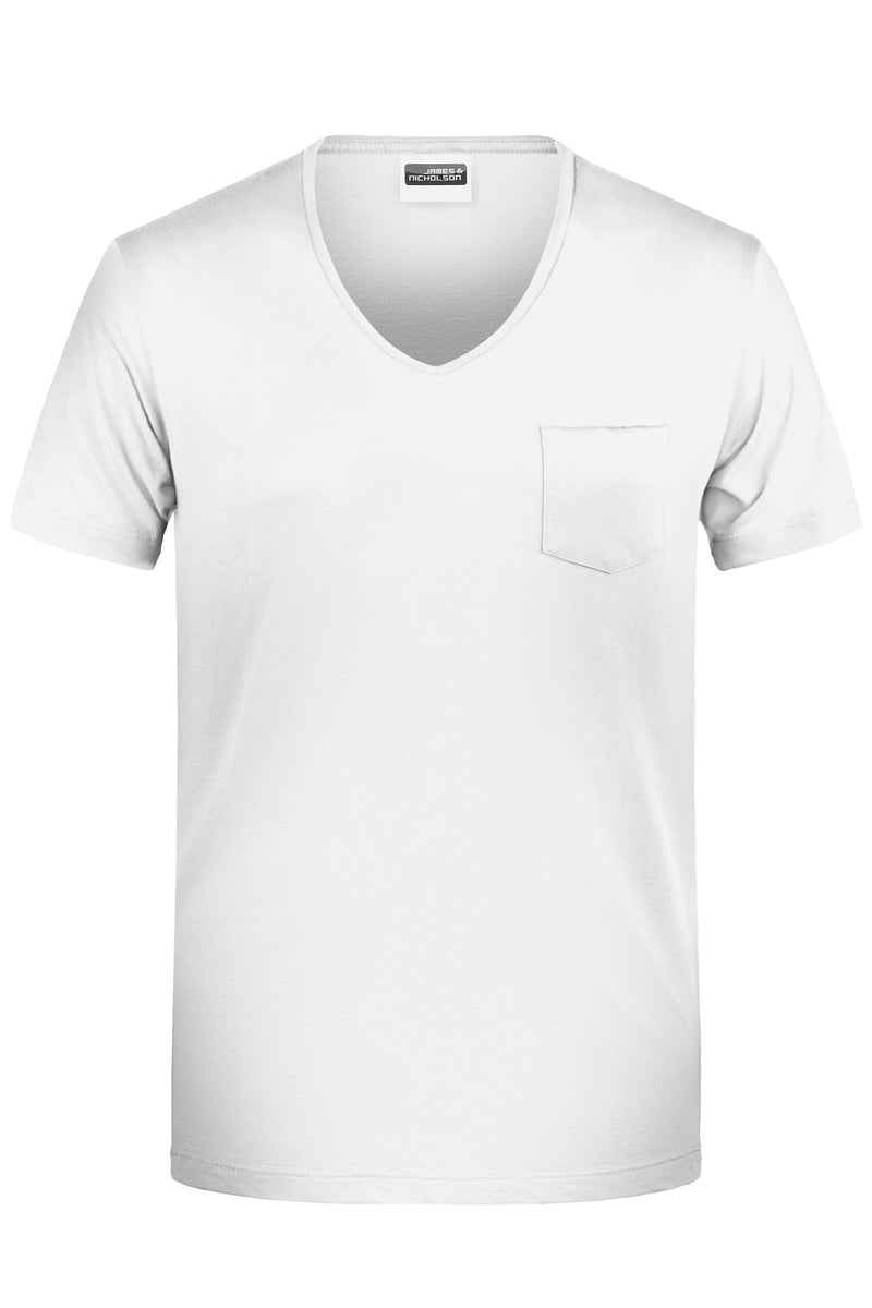 Laden Sie das Bild in Galerie -Viewer, T-Shirt mit modischer Brusttasche - 8004