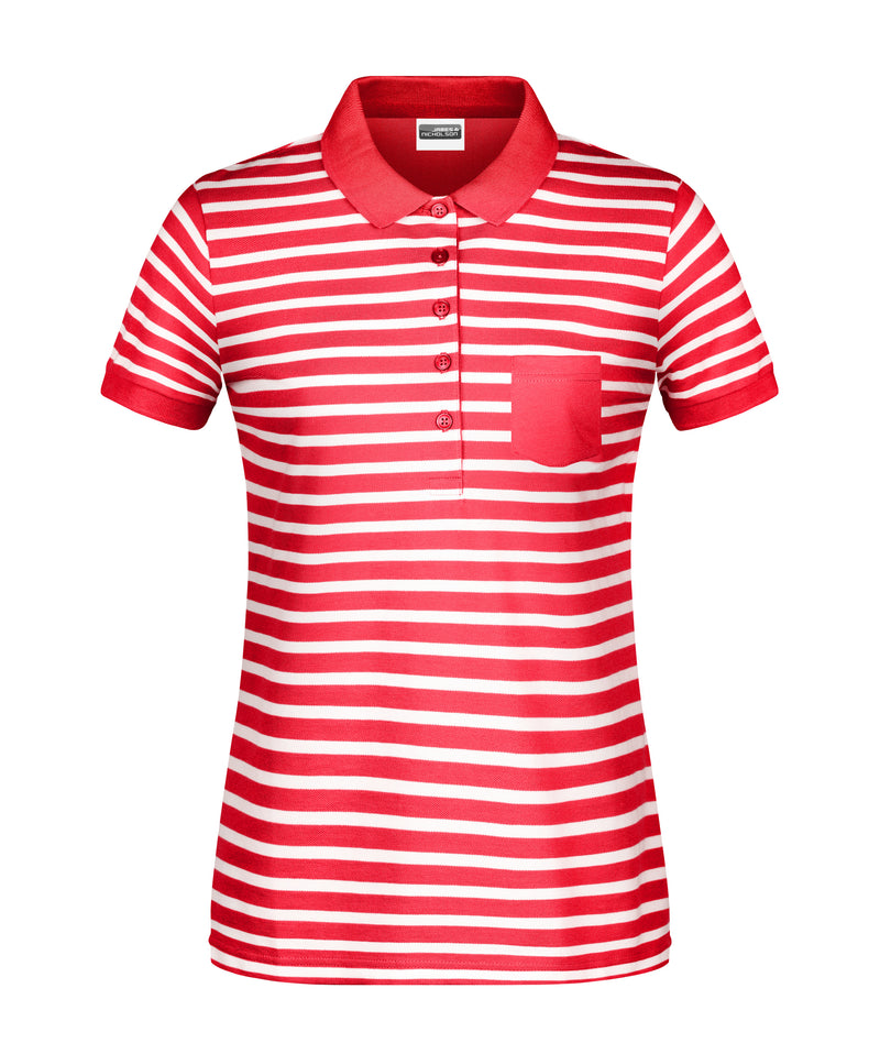 Laden Sie das Bild in Galerie -Viewer, Polo in maritimem Look mit Brusttasche - 8029