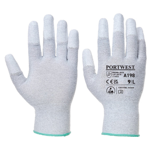 Antistatischer PU-Fingerspitzen Handschuh - A198