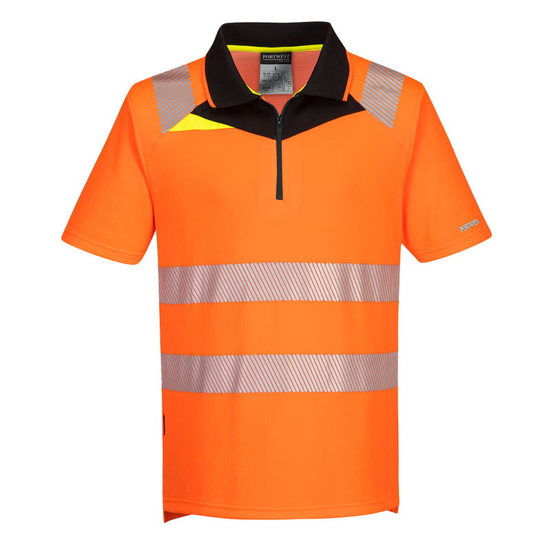 Laden Sie das Bild in Galerie -Viewer, DX4 Warnschutz Polo Shirt mit Reißverschluss kurzarm - DX412
