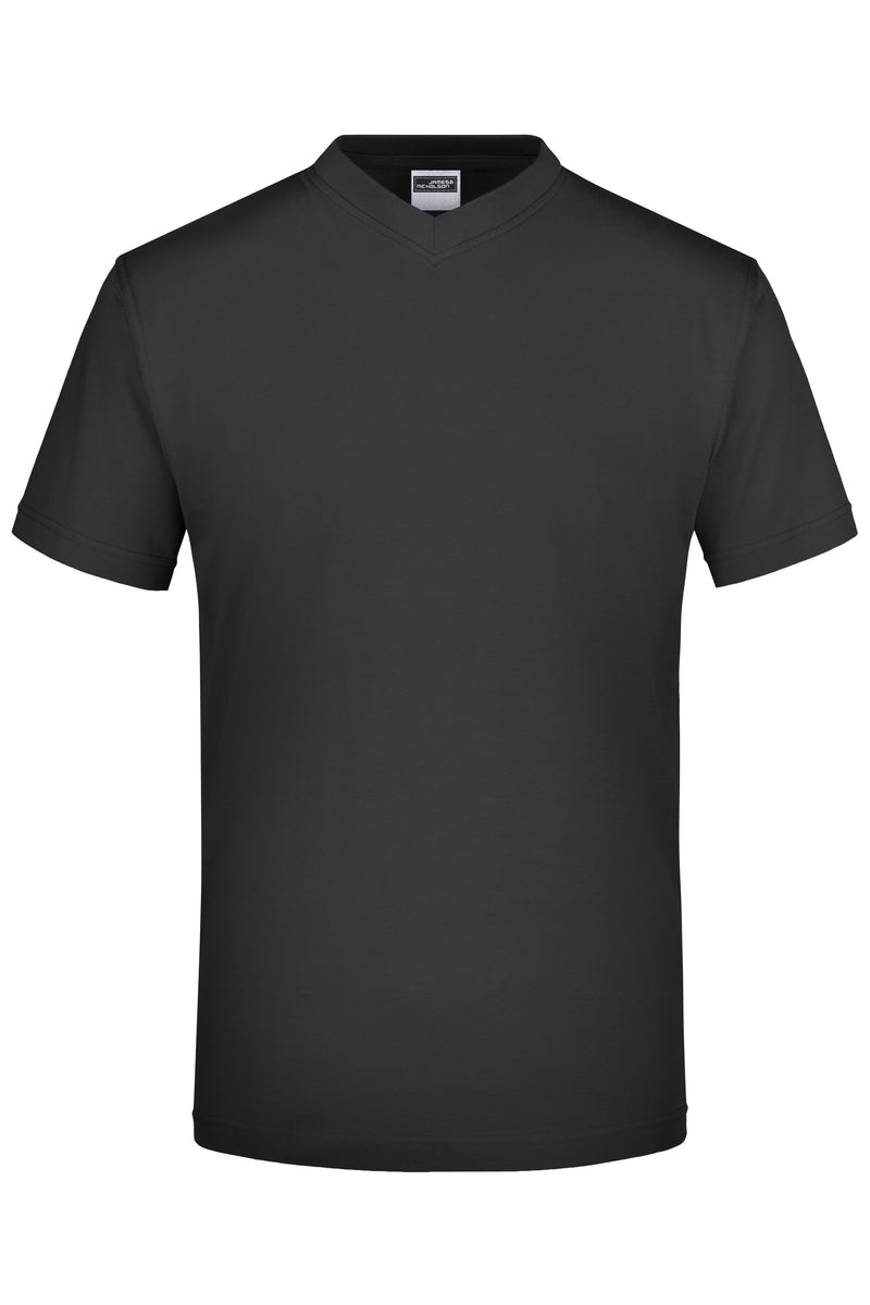 Laden Sie das Bild in Galerie -Viewer, Komfort-V-Neck-T aus Single-Jersey - JN003