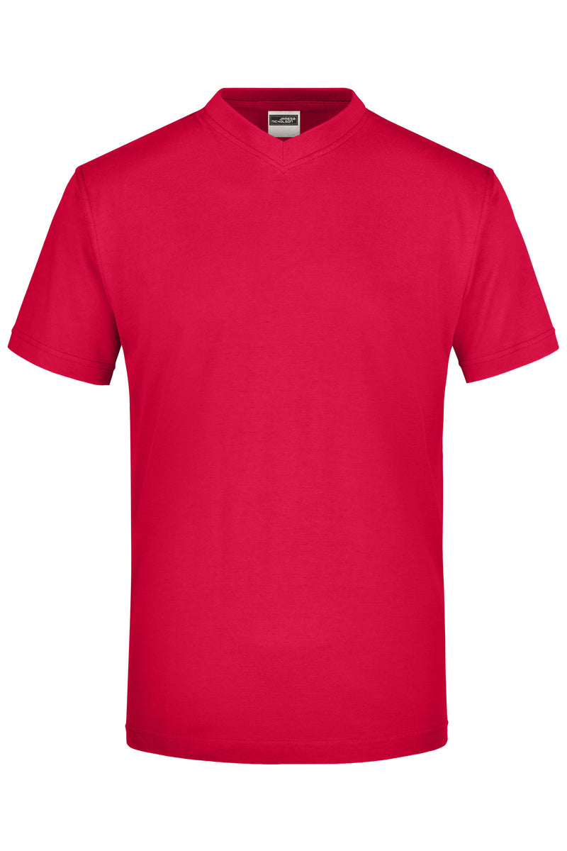 Laden Sie das Bild in Galerie -Viewer, Komfort-V-Neck-T aus Single-Jersey - JN003
