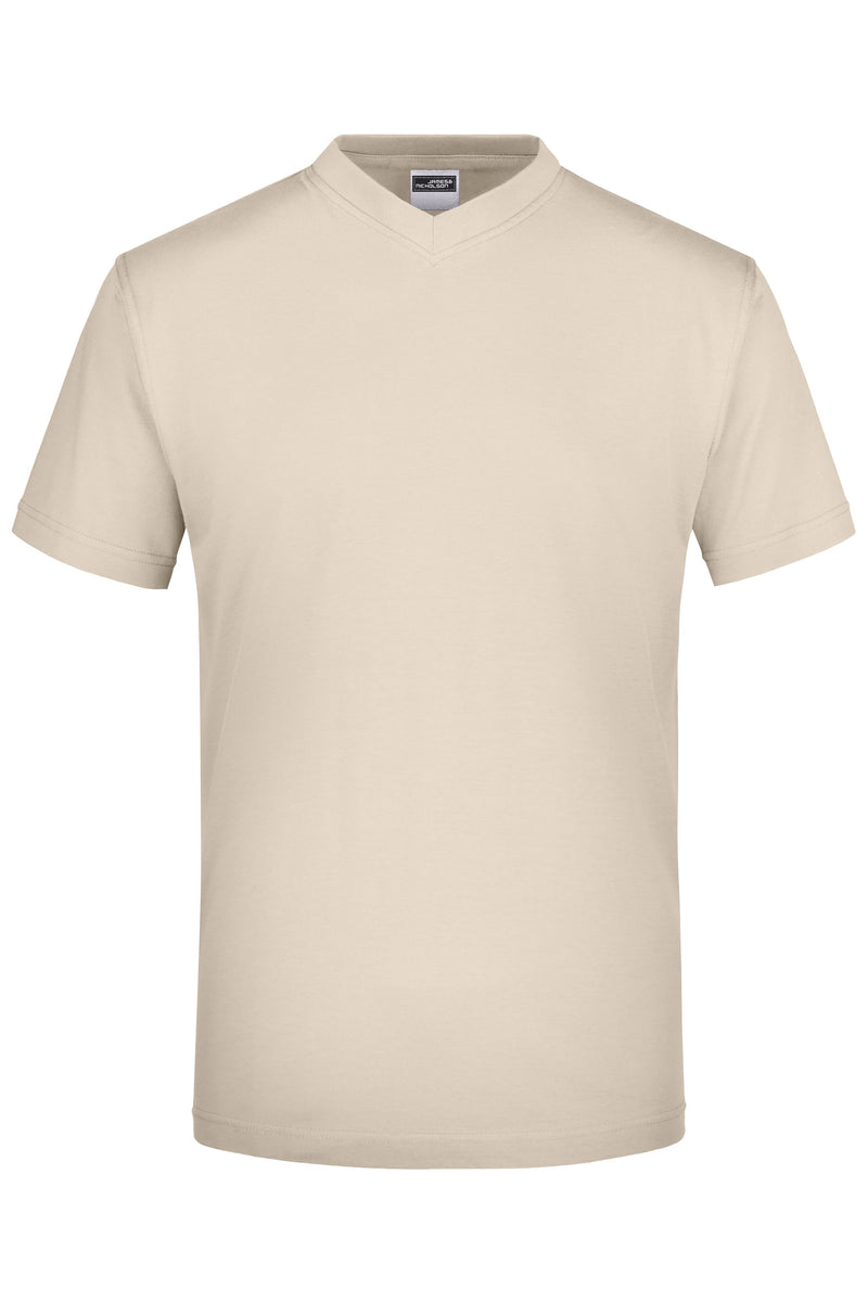 Laden Sie das Bild in Galerie -Viewer, Komfort-V-Neck-T aus Single-Jersey - JN003