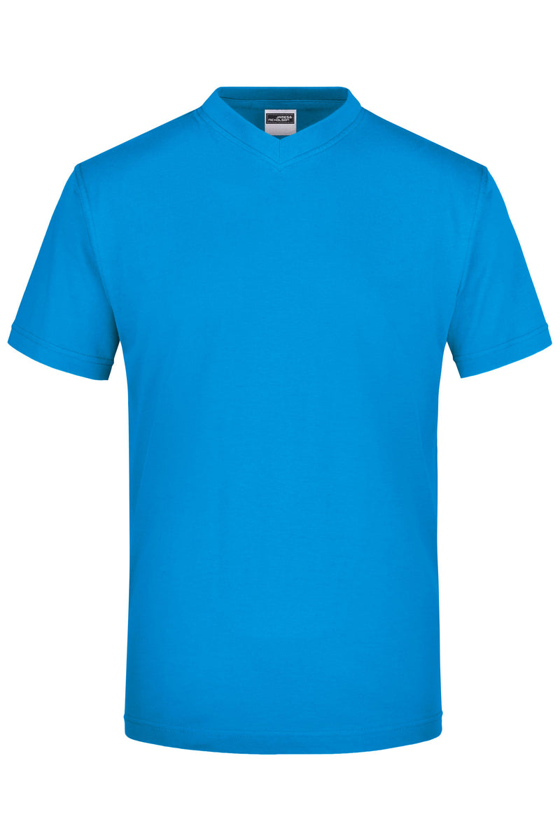 Laden Sie das Bild in Galerie -Viewer, Komfort-V-Neck-T aus Single-Jersey - JN003