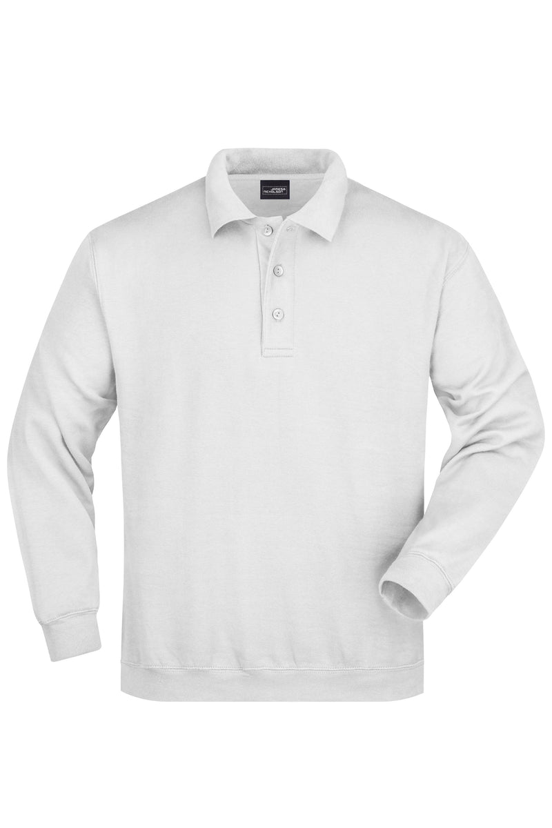 Laden Sie das Bild in Galerie -Viewer, Klassisches Komfort Polo-Sweatshirt - Herren - JN041