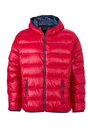 Laden Sie das Bild in Galerie -Viewer, Ultraleichte Daunenjacke mit Kapuze in sportlichem Style - JN1060