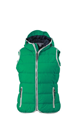 Laden Sie das Bild in Galerie -Viewer, Modische Steppweste mit angeschnittener Kapuze - JN1075