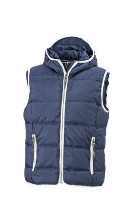 Laden Sie das Bild in Galerie -Viewer, Modische Steppweste mit angeschnittener Kapuze - JN1076