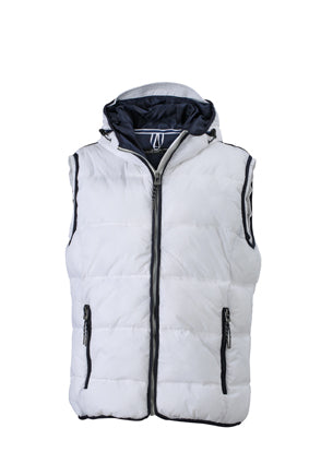 Laden Sie das Bild in Galerie -Viewer, Modische Steppweste mit angeschnittener Kapuze - JN1076