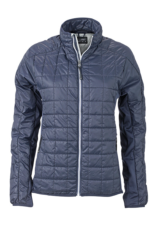 Laden Sie das Bild in Galerie -Viewer, Leicht wattierte Jacke im sportlichen Materialmix - JN1115