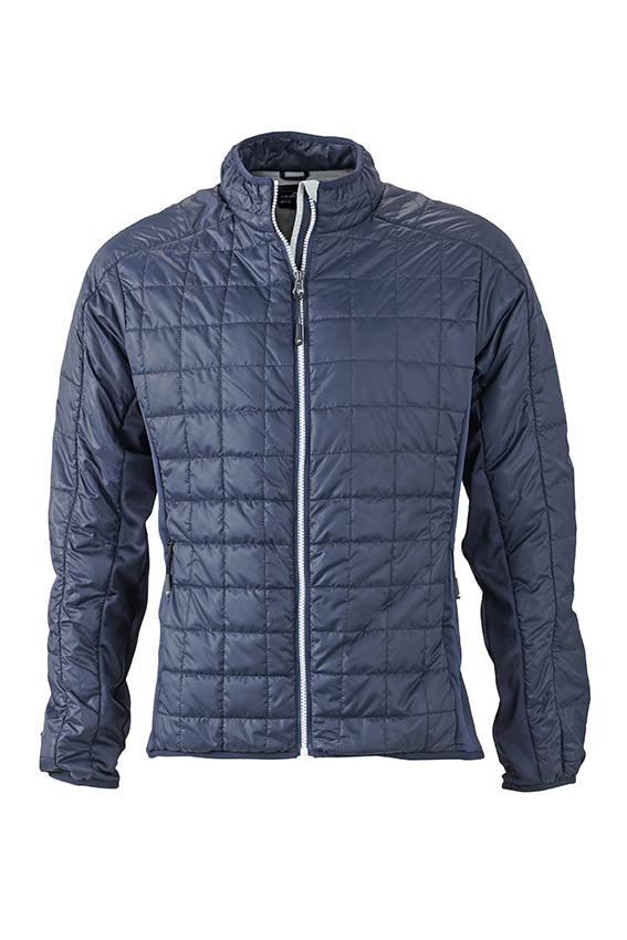 Laden Sie das Bild in Galerie -Viewer, Leicht wattierte Jacke im sportlichen Materialmix - JN1116