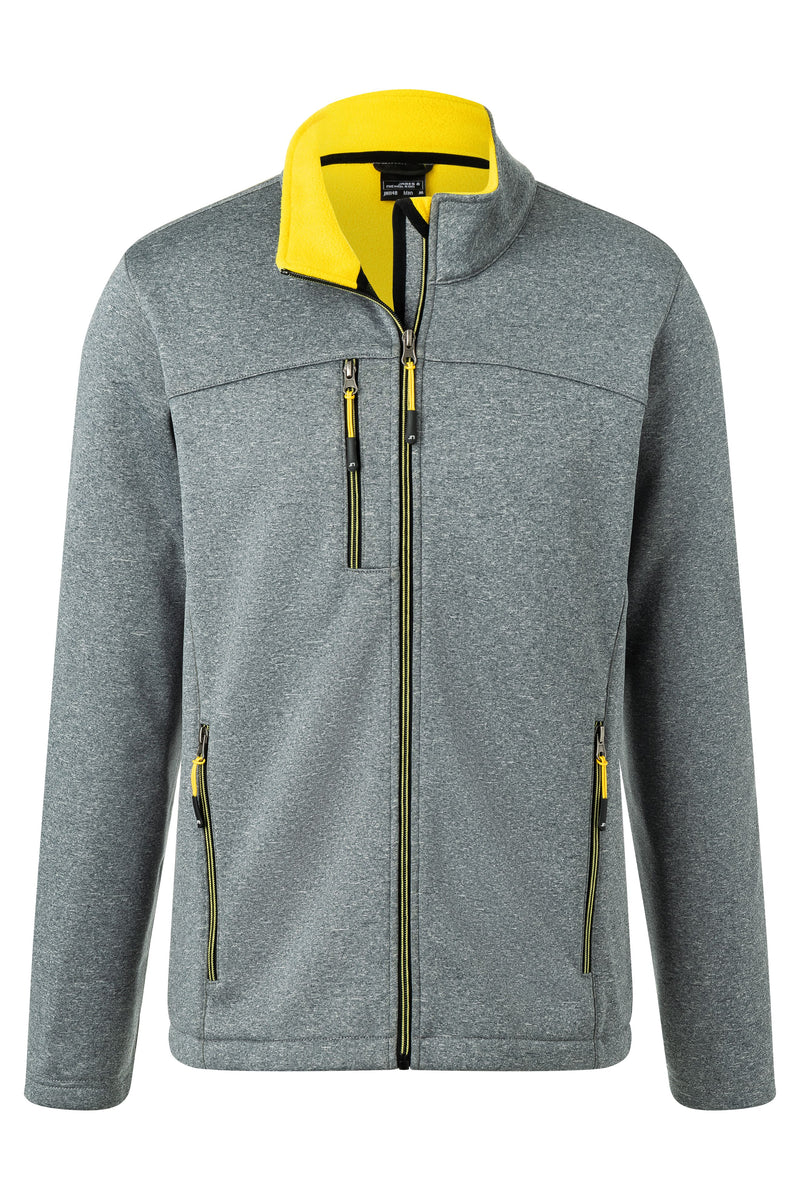 Laden Sie das Bild in Galerie -Viewer, Softshelljacke in Melange-Optik - JN1148