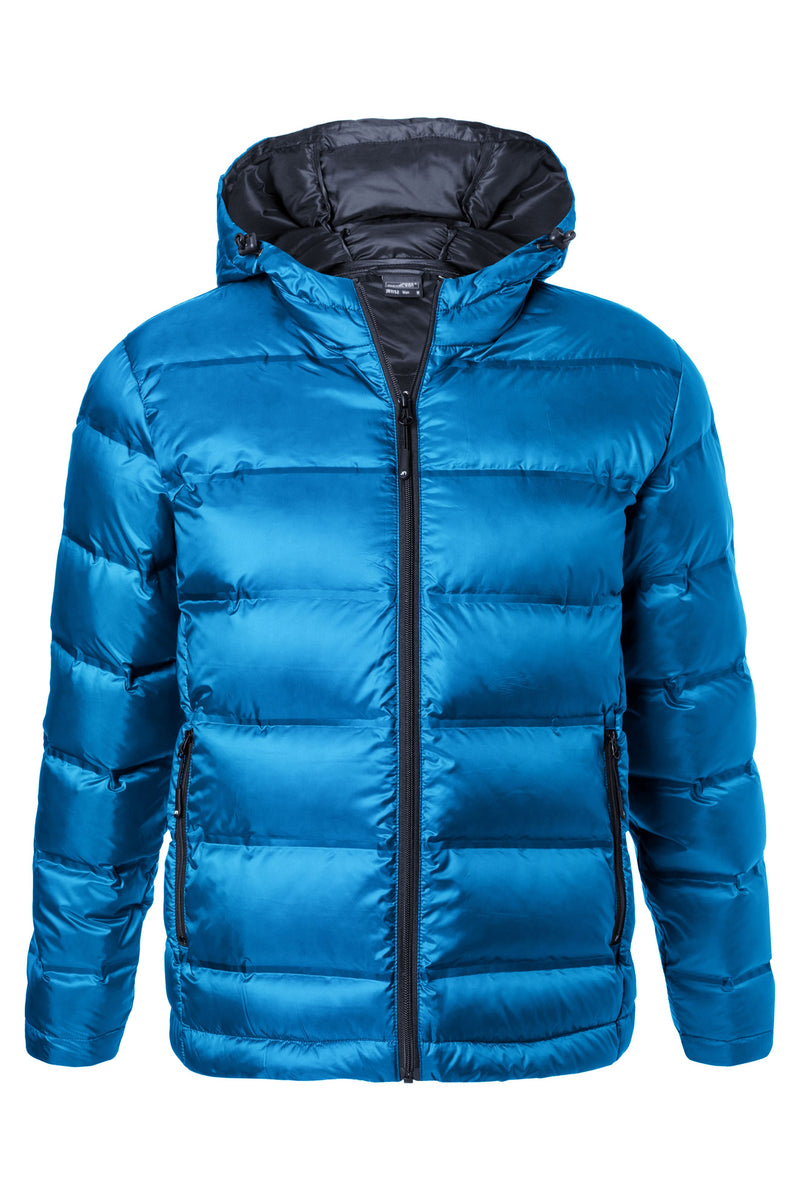 Laden Sie das Bild in Galerie -Viewer, Herren Daunenjacke mit Kapuze in neuem Design, Steppung der Jacke ist geklebt und nicht genäht - JN1152