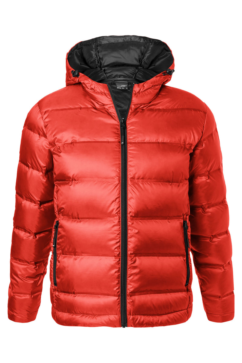 Laden Sie das Bild in Galerie -Viewer, Herren Daunenjacke mit Kapuze in neuem Design, Steppung der Jacke ist geklebt und nicht genäht - JN1152