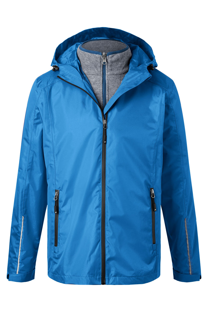 Laden Sie das Bild in Galerie -Viewer, Funktionelle Doppeljacke, 3 Tragevariationen, vielseitig einsetzbar, Fleece-Innenjacke leicht auszippbar Herren - JN1154