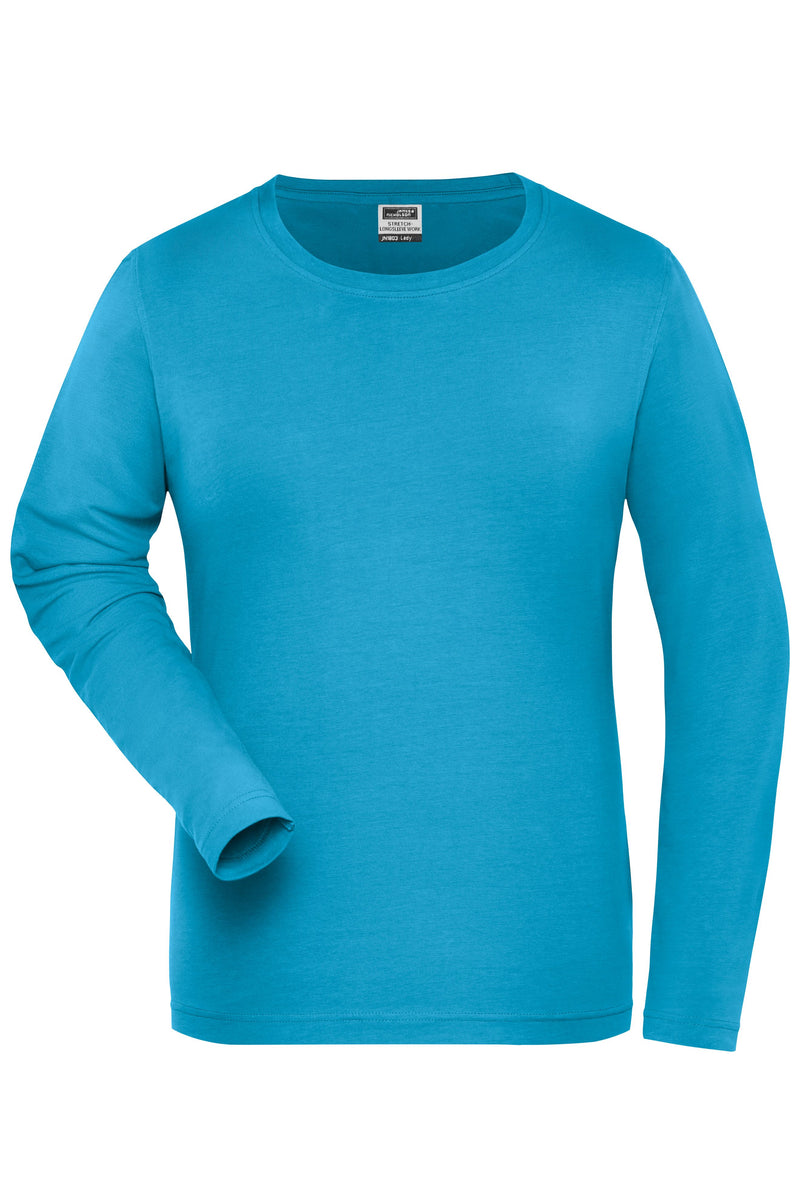 Laden Sie das Bild in Galerie -Viewer, Damen Langarm Shirt aus weichem Elastic-Single-Jersey - JN1803