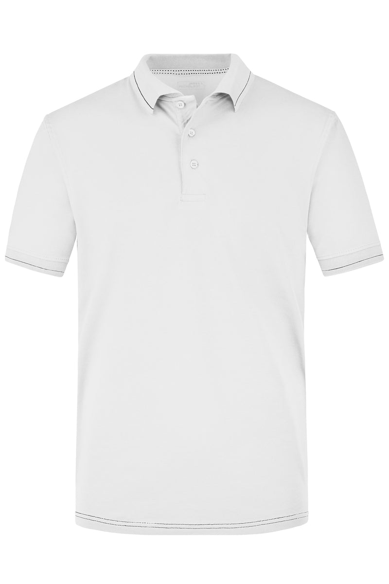 Laden Sie das Bild in Galerie -Viewer, Hochwertiges Poloshirt mit Kontraststreifen - Herren - JN569