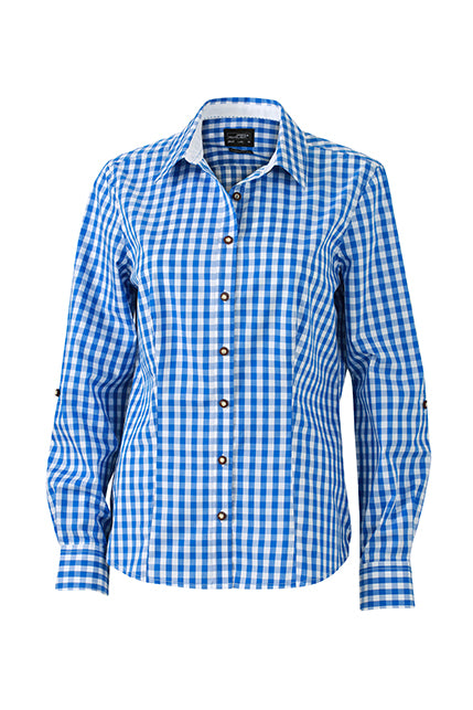 Laden Sie das Bild in Galerie -Viewer, Damen-Bluse und Herren-Hemd im klassischen Trachtenlook - JN637