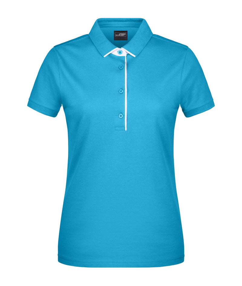 Laden Sie das Bild in Galerie -Viewer, Klassisches Polo mit Kontrastelementen - Damen - JN725