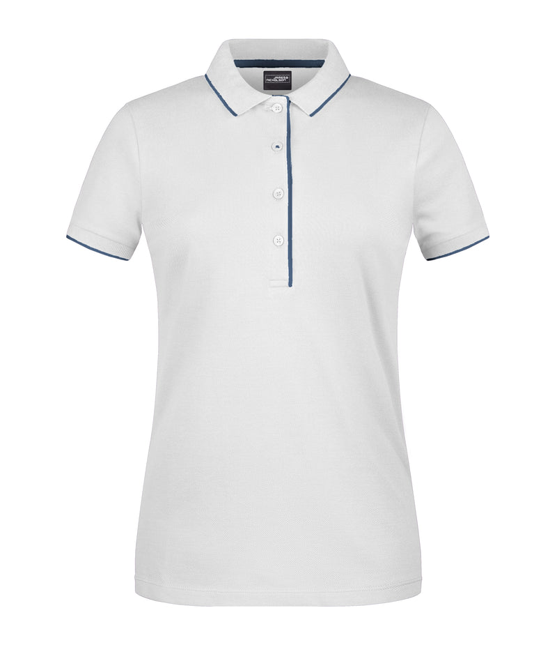 Laden Sie das Bild in Galerie -Viewer, Klassisches Polo mit Kontraststreifen - Damen - JN727