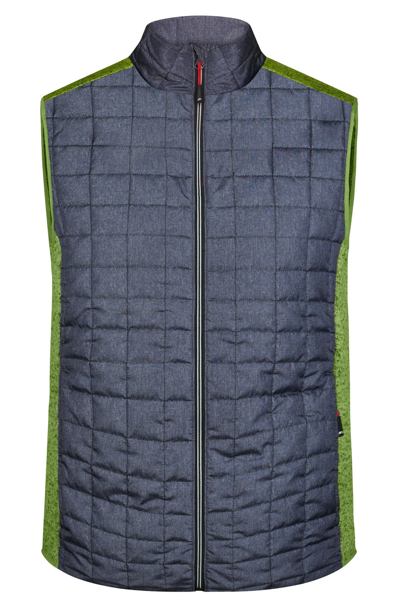 Laden Sie das Bild in Galerie -Viewer, Weste im stylischen Materialmix - JN740