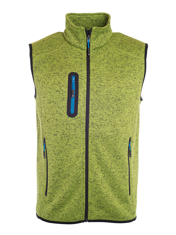 Laden Sie das Bild in Galerie -Viewer, Strickfleece Weste mit Stehkragen - JN774