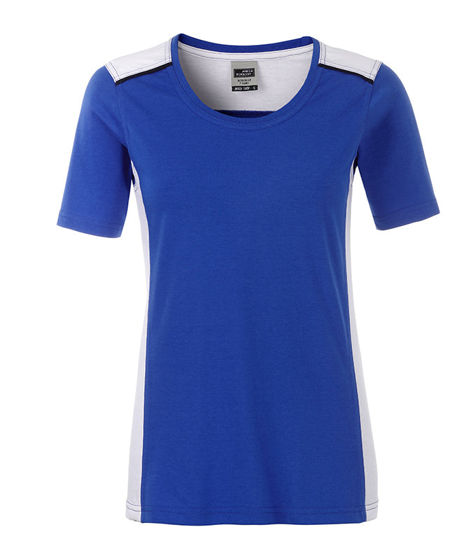 Laden Sie das Bild in Galerie -Viewer, Strapazierfähiges und pflegeleichtes T-Shirt mit Kontrasteinsätzen - JN859