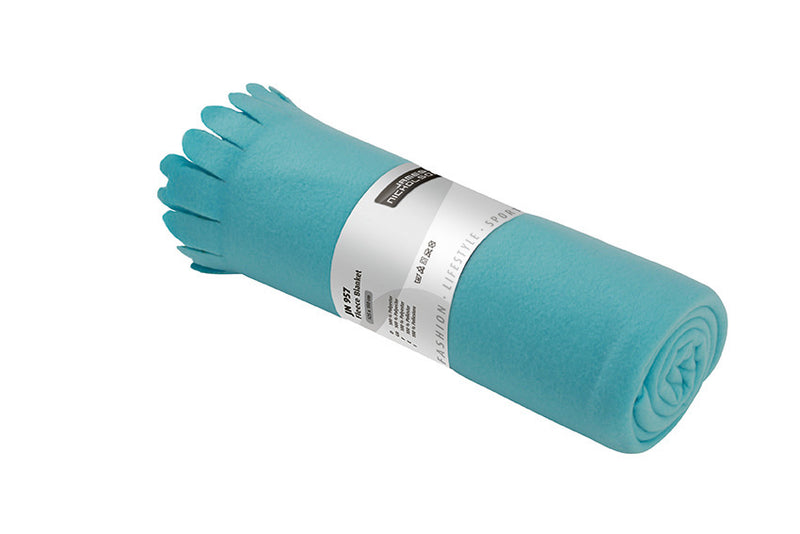 Laden Sie das Bild in Galerie -Viewer, Fleecedecke mit abgerundeten Fransen - JN957